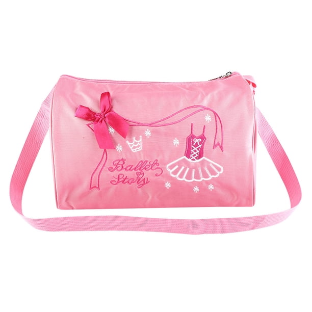 Mochila bordada para niñas, niños, baile, ballet, natación, bolso (rosa)