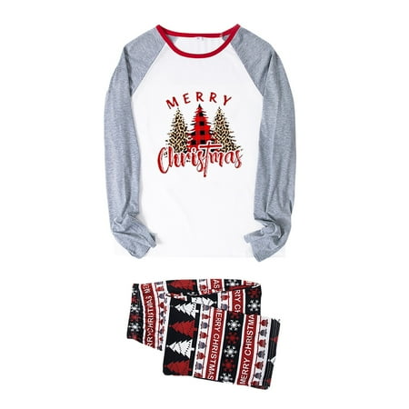 

JDEFEG Christmas Pajamas for Family Short Sleeve Women Christmas Family Pajamas Suit Print Sleepwear Outfits Matching Sets for Mommy Bear Family Christmas Pajamas Set B S
