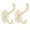 White, variant on 2-Pack Decorative Wall Hooks in Rustic Vintage Style: Aluminum Heavy Duty for Hanging Coats, Purse & Clothes in Hallway, Bathroom - Crown Theme