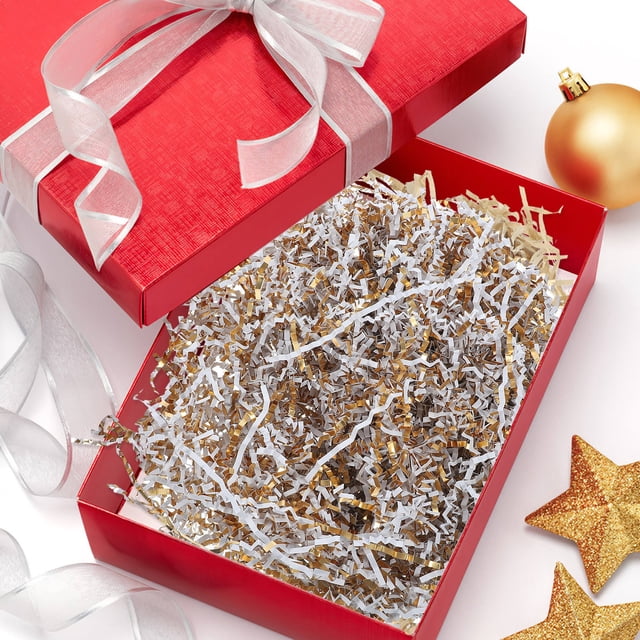 Houderco 5Pqt Papel Triturado Para De Regalos En Embalaje Y De Bodas