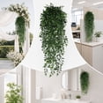 thumbnail image 6 of 2PCS Artificial Hanging Plants for Outdoors, Fake Green Hanging Plants Outdoor UV Resistant Faux Realistic Silk Plants for Planter Porch Garden Balcony Yard Indoor, 6 of 6