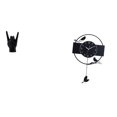 thumbnail image 1 of Estatua de gesto de mano de roca, reloj de pared de pájaro, señal de mano, artesanías, adorno de arte minimalista, escultura de mano creativa, reloj d, 1 of 8