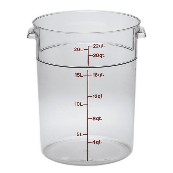 Cambro Clear Round Food Storage Container 22QT