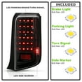 thumbnail image 2 of 2008 2009 2010 Scion Xb Bb JDM Black LED Tail Lights Brake Lamps Left+Right Pair, 2 of 7