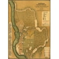 thumbnail image 2 of Vintage Maps 11x14 White Modern Wood Framed Museum Art Print Titled - Russia Tomsk 1898, 2 of 4
