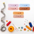 thumbnail image 2 of KAKOWELY 60 Pcs Leather Labels Handmade Embossed Tags Embellishment Knit DIY Accessories for Clothes Bags Shoes Hats,2.17"X0.59"X0.04", 2 of 4