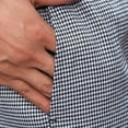 thumbnail image 2 of Chef pantalones hombres con bolsillos elásticos de la cintura holggy cocinero pantalón camarero uniforme uniforme amigable para la piel ropa para restaurante Hotel cafetería cocina 3xl Houndstooth Advancent  HA012102-15, 2 of 6