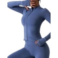 thumbnail image 2 of Women's Gym Wear Workout Suit Set, Athletic Sports Sweatsuit Tracksuit 2 Pcs, 2 of 5