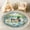 Color 2, variant on Washable Non Slip 4ft Round Rug, Mallard Ducks Scenic Wetlands Cattails Trees Circle Area Rugs with Tassels Carpet for Nursery Bedroom Playroom Tent rug Tent Castle