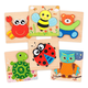 thumbnail image 1 of Juego De Rompecabezas De Madera, Paquete De 6  figuras de animalitos LAB.G, 1 of 5