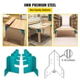thumbnail image 6 of VEVOR Workbench Corner Brackets, 5mm Thick Steel Shop Table Bracket Kit, 8 PCs Workbench Bracket Kit, Right Angle Shop Table Corner Brackets w/Hardware Kit, Joint Fastener for Desk Edge, Family DIY, 6 of 9
