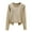 #185-Beige, variant on YUNAFFT Soft Solid Color Brushed Thermal Top with Round Neck and Long Sleeves for Women Warm Base Layer Home Wear