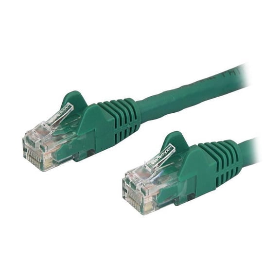 StarTech 12ft CAT6 Ethernet Cable - Green CAT 6 Gigabit Ethernet Wire -250Mhz 100W PoE RJ45 UTP Network Patch Cord Snagless with Strain Relief (N6PATCH12GN)