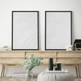 thumbnail image 4 of IDEA4WALL Framed Canvas Print Wall Art Set Contemporary Minimalist White Elegant Abstract Monochrome with Subtle Patterns Digital Art Neutral Modern Wall Decor Minimal for Bedroom - 24"x36"x2 Black, 4 of 5