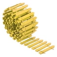 thumbnail image 3 of Uxcell 39" L x 2" H Wood Miniature Mini Fairy Garden Picket Fence, Yellow, 3 of 5
