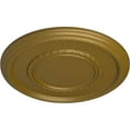 thumbnail image 3 of Ekena Millwork 17 3/8"OD x 1 1/8"P Federal Roped Large Ceiling Medallion (Fits Canopies up to 7 3/4"), Hand-Painted Gold, 3 of 6