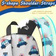 thumbnail image 5 of Police and Light White Pattern 17" Waterproof Oxford School Backpacks for Teens, S-Shape Padded Straps, for School, Travel, Hiking, Camping, 5 of 5