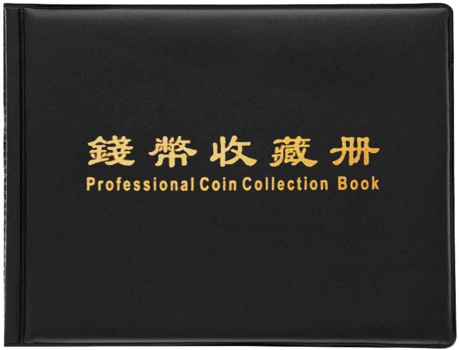 10 Pocket Pages Black Buytra 180 Coin Holder Coin Collecting Album Book Storage Coin Collector