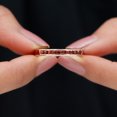 thumbnail image 5 of Rosec Jewels Mens 1/2 CT Princess Cut Garnet Half Eternity Ring, Minimal Garnet Semi Eternity Ring, Channel Set Garnet Ring, Garnet Stackable Ring, 18K Rose Gold, US 11.50, 5 of 6