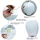 thumbnail image 3 of Lámpara de deseos de farol de cielo chino blanco, 10 paquetes de lámpara Kongming de cuerda ignífuga ovalada blanca -krygv Kaili Sencillez, 3 of 4