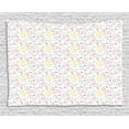 thumbnail image 1 of Colorful Tapestry, Pastel Toned Watercolor Arrangement with Mushrooms and Wildflowers Dotted Design, Wall Hanging for Bedroom Living Room Dorm Decor, 80W X 60L Inches, Multicolor, by Ambesonne, 1 of 2