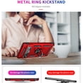 thumbnail image 4 of Compatible with Google Pixel 6 Pro Case Built-in 360 Ring Holder Kickstand, Extreme Protection Military Armor Magnetic Car Dual Layer Protective Heavy Duty Phone Cover For Google Pixel 6 Pro,Red, 4 of 8