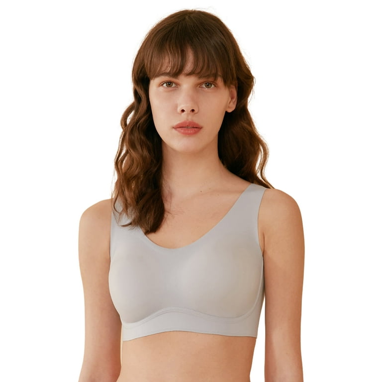 HSIA Wide Strap Padded Cooling Wireless Bralette Full Coverage