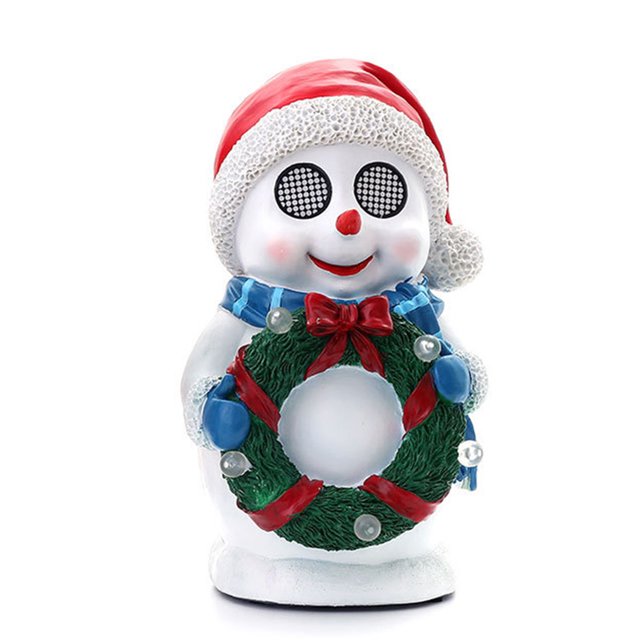 Musical Santa Christmas Decor: Light-Up Resin Figurine with USB/Battery for Kids