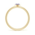 thumbnail image 2 of Angara Natural 0.23 Ct. Tanzanite Solitaire Ring in 14K Yellow Gold for Women (Ring Size: 3), 2 of 9