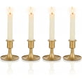 thumbnail image 1 of Set de 4 Porta Velas Decorativos, Portavelas Dorado para Velas de Mesa largas candelabro Vintage de Metal, para Mesa, Boda, decoración del hogar, Candle Holder, 1 of 7