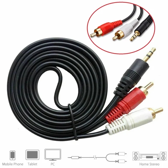 Rca Audio Cable Stereo 3.5Mm To 2 Rca Cable Male To Female Aux Rca Jack Audio Us
