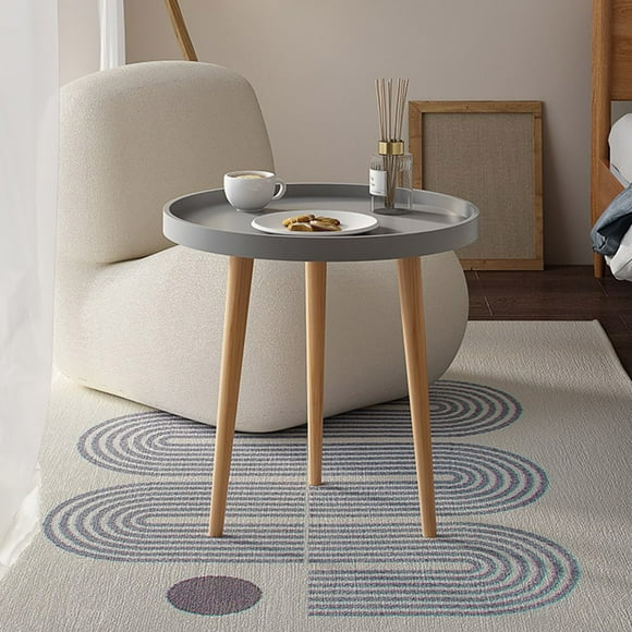 Flyer Deals pimelu Nordic Small Round Table Coffee Table Sofa Side Table Balcony Bedroom Rental Room Living Room Circular Small Coffee Table up to 90% off