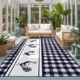 thumbnail image 2 of Area Rugs 5'x7', Farmhouse Purple Plaid Carpet Runner Indoor Outdoor Rugs Home Decor Aesthetic, Vintage Country Cock Checkered Non Slip Mats Washable Accent Rug for Living Room Bedroom, 2 of 8