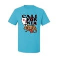 thumbnail image 2 of California Republic Cali Bear Pop Culture Men's Graphic T-Shirt, Light Turquoise, X-Large, 2 of 3