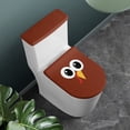 thumbnail image 3 of HELLHERO Thanksgiving Day Polyester Toilet Bowl Cover for Bathroom Supplies, Universal Dustproof Stays in Place, Stretchy Fabric, 17x21 Inches, 3 of 8