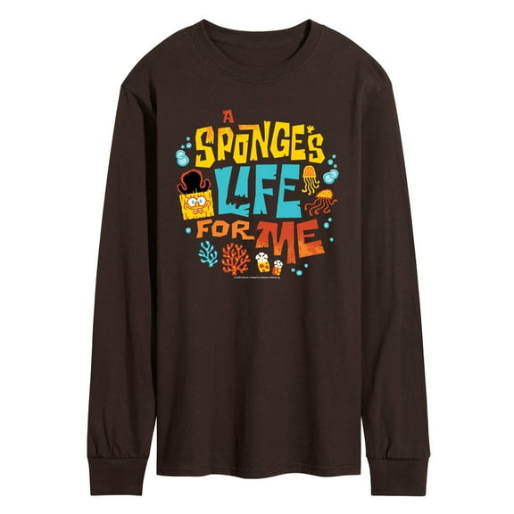 The Spongebob Movie: Search For Squarepants - Sponges Life For Me - Men's Long Sleeve Graphic T-Shirt
