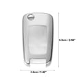 thumbnail image 4 of Unique Bargains TPU Key Fob Cover Case for Chevrolet Impala 2014-2019 Trax 2013-2018 Key Fob Shell Protector Keyless Remote Silver Tone, 4 of 6