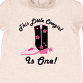 thumbnail image 3 of Inktastic 1st Birthday Cowgirl is One Baby Fleece Romper, 3 of 4