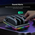 thumbnail image 4 of Station de Charge pour Manettes de Jeu Compatible avec Nintendo Switch 2, Station de Charge pour Joy-Pads avec Lumières RVB, Indicateurs DEL, Béquille Intégrée, 4 of 8