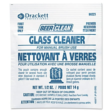 Diversey™ Beer Clean® Glass Cleaner, 0.5 Oz, Carton Of 100 Packets