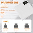 thumbnail image 6 of Grounding Sheets for All Mattress Sizes, Grounding Mat for Bed 10% Silver Fiber+90% Organic Cotton Grounding Sheets Sleeping Earth Grounded Mat, with Cord，38.9"x79.9", White, 6 of 10