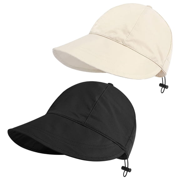 Sun Hats for Women, Summer Beach Sun Hat for Women Wide Brim Visor Fedora Cap UPF50