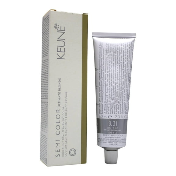 Keune Semi Color 9.31 Demi-Permanent Color Very Light Golden ASH Blonde 2 Oz