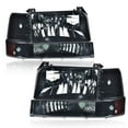 thumbnail image 2 of PIT66 Headlights, Fit for 92-96 Ford Bronco Smoke Lens Black Housing, 2 of 10