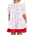 thumbnail image 6 of Wonder Nation Toddler Girls Ruffled Tiered Top with Short Sleeves, Sizes 12M-5T, 6 of 8