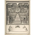 thumbnail image 3 of Alessandro Rossini 11x14 Black Modern Framed Museum Art Print Titled - Memorial Decoration for the Interior of a Building to Honor the Deceased Ernst Ludwig, 1725 (1702-36), 3 of 5