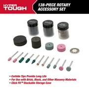 Hyper Tough 138-Piece Grinding and Cutting Kit Click Fit™ Case, Model 43129CF