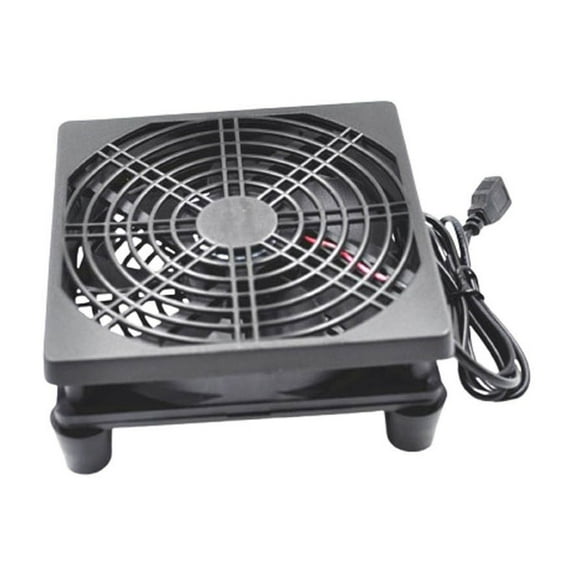 Computer Fan Quiet, 5V Powered Fan with Speed Controller for Router Modem Receiver DVR Xbox TV Box Cooling
