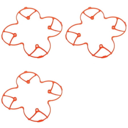 HobbyFlip Protection Cover Guard Orange Trainer Body Shield H107-A17 Compatible with Hubsan X4 H107 3 Pack