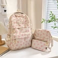 thumbnail image 4 of Bow Backpack, Coquette Backpack for Women, Bow Shoulder Bag 3PCS Set, Cute Large Capacity Versatile Rucksack, 4 of 8